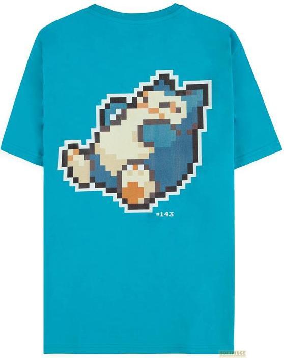 Produktbild Difuzed Pokemon - Pixel Snorlax - Men's Short Sleeved T-shirt - L (L)