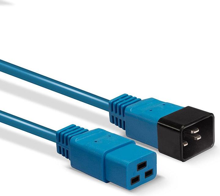 Produktbild Lindy 2m IEC C19 auf IEC C20 Verlaengerung blau (2 m)