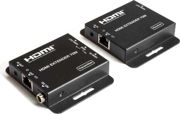 FeinTech VME00110 HDMI over LAN Extender | 4K 30Hz | 70 m (Extender, CAT extender)