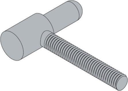 Produktbild Hettich Bandunterteil wartungsfrei 15mm verzinkt, 2 St.