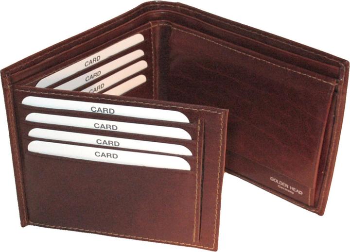 Actual product image Golden Head Colorado wallet RFID leather 12 cm