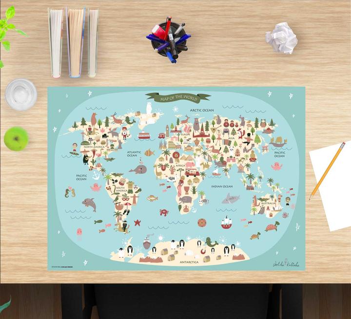Image du produit CoverYourDesk Carte du monde (60 x 40 cm)