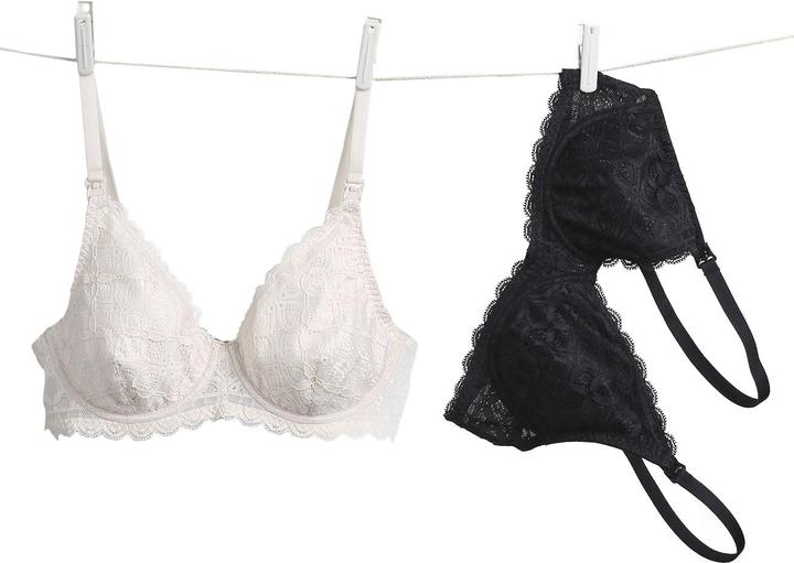 Produktbild Vertbaudet 2er-Pack Still-BHs mit Spitze und Bügeln (70 C)