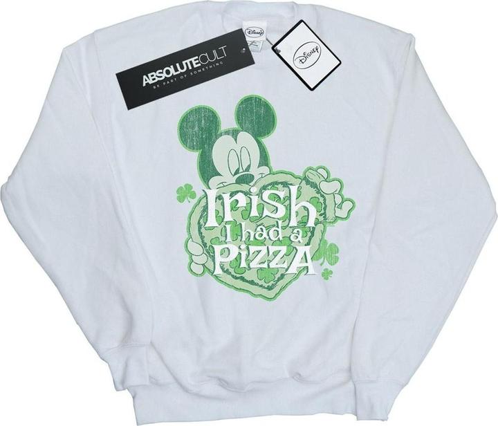 Disney Mickey Mouse Shamrock Pizza Sweatshirt Jungen (140, 146)