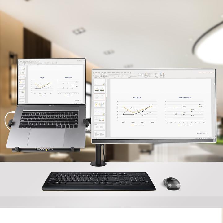 Produktbild StarTech Monitor Arm with VESA Laptop Tray (Tisch, 34")