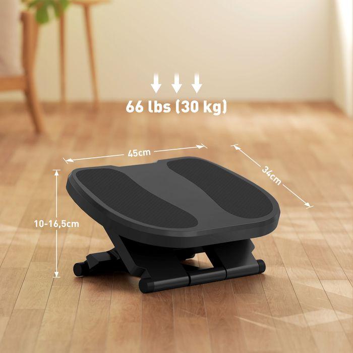 Produktbild Swisshandel24 Fussstütze Schreibtisch, 3 Stufig Höhenverstellbar Fussbank Ergonomische Fussablage (5 cm)