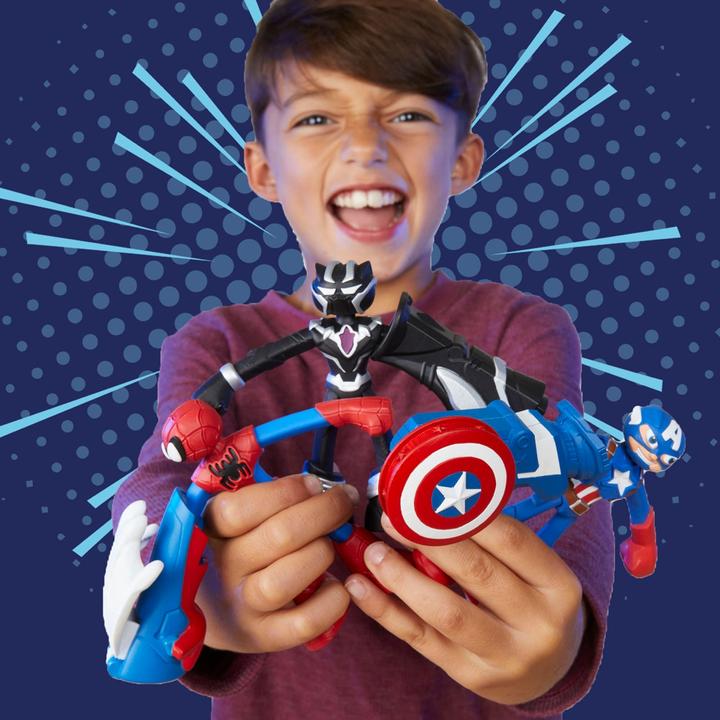 Image du produit Play-Doh Filets en pâte à modeler Marvel Spider-Man, set de jeu avec figurine