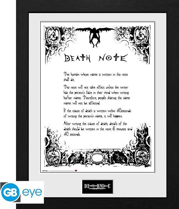 Image du produit GB Eye Death Note Cornici Frames Print Death Note (30 x 40 cm)