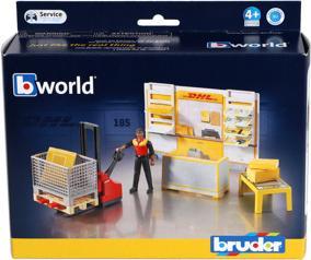 Produktbild Bruder DHL Shop mit Handhubstapler