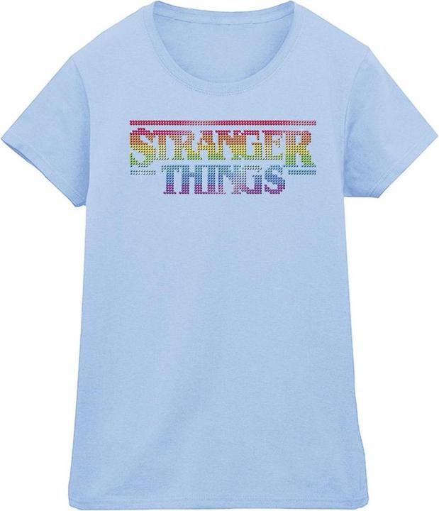 Netflix Stranger Things Rainbow Dot Logo TShirt (S)