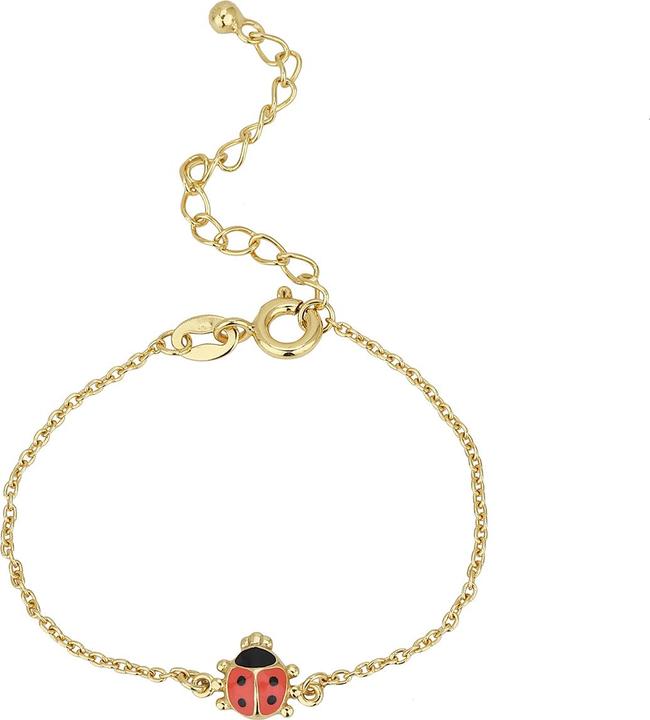 Leyda Marienkäfer Kids Schmuck (16 cm, Emaille, Silber 925 1 Mikron Gelb Vergoldet 18k)