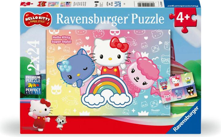 Produktbild Ravensburger Kinderpuzzle 12001034 - Hello Kitty - 2x24 Teile Hello Kitty Puzzle für Kinder ab 4 (24 Teile)