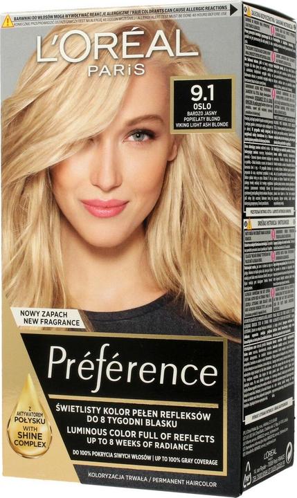 Image du produit L'Oréal Paris Paint Recital Préférence avec un blond cendré très léger (9.1)