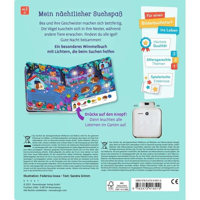 Produktbild Ravensburger Mein grosses Lichter-Wimmelbuch: In der Nacht (Deutsch)