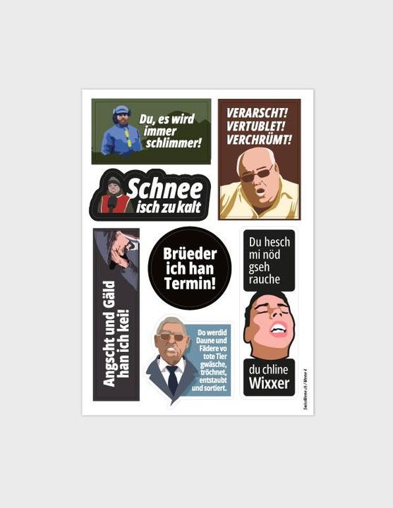 SwissMeme Stickerbogen - Meme 4