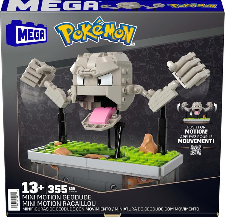 Actual product image MEGA Pokémon Mini Motion small stone movable building set
