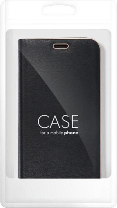Produktbild Forcell Book case OEM LUNA Book Gold for APPLE IPHONE 7 / 8 / SE 2020 / SE 2022 black (Apple iPhone SE (3rd Gen), Apple iPhone SE (2nd Gen), Apple iPhone 7)
