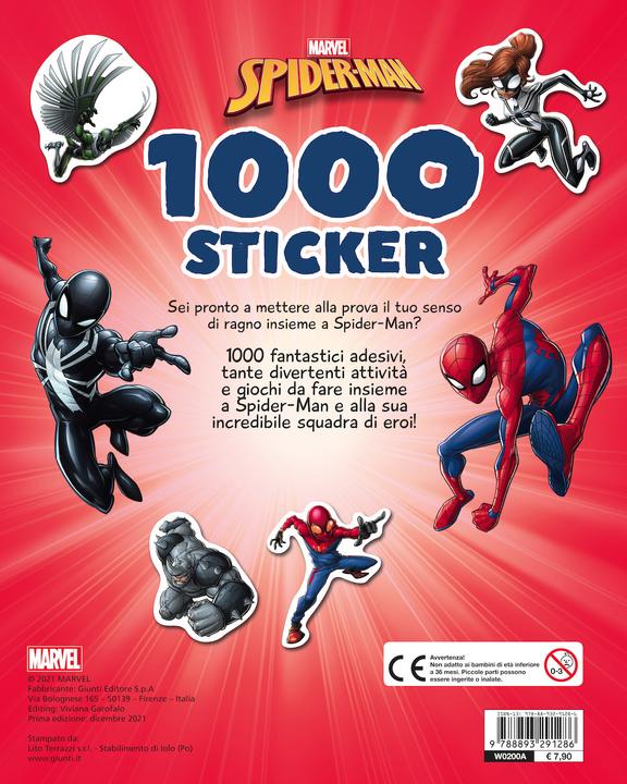 Productafbeelding Spiderman 1000 stickers