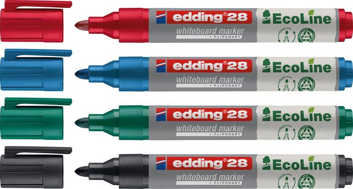 Immagine prodotto Edding Marcatore per lavagna bianca 28 EcoLine (Verde, 3 mm, 1 x)