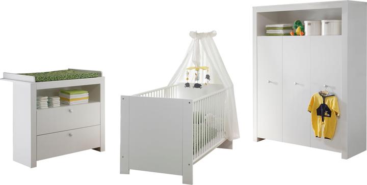 Trendteam Olivia (Wickelkommode, Babybett, Kinderkleiderschrank)