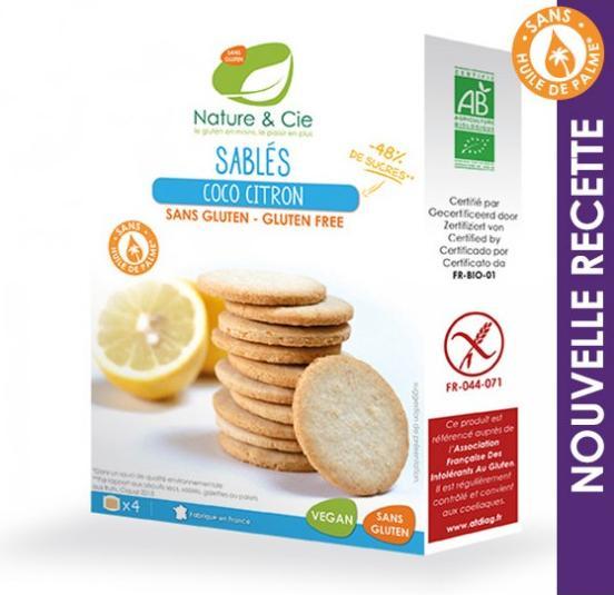 Produktbild Nature et Cie Guetzli Bio Kokos-Zitrone-Sablés glutenfrei 125 g (1 Stk., 125 g)
