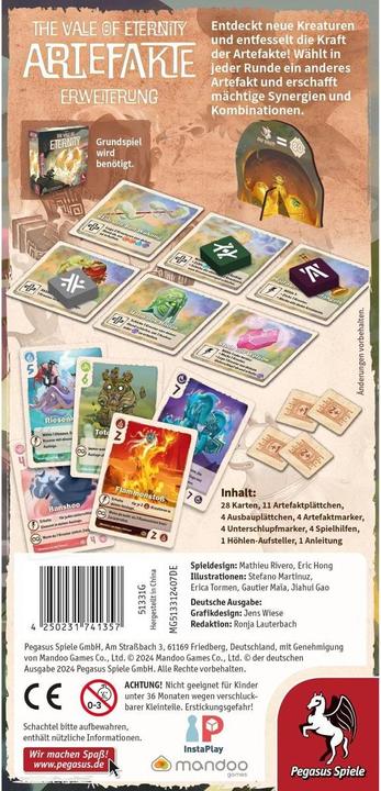 Actual product image Pegasus Vale of Eternity: Artefacts (Expansion) (German)