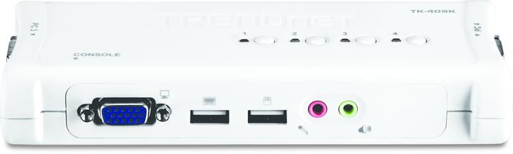 Immagine prodotto Trendnet Kit KVM TK-409K a 4 porte USB con audio