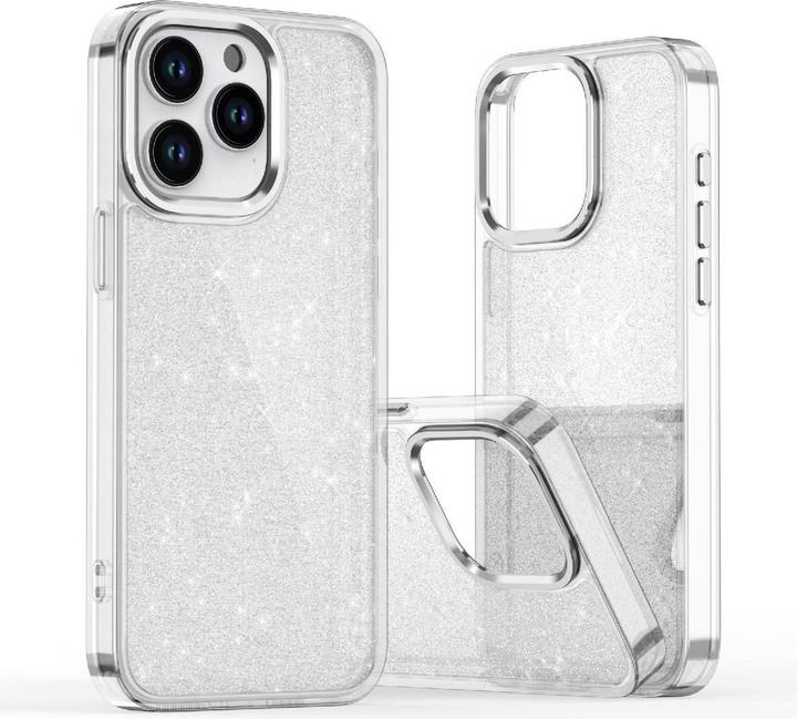 Produktbild Hurtel Glitter Case for iPhone 16 - transparent with glitter (Apple iPhone 16)