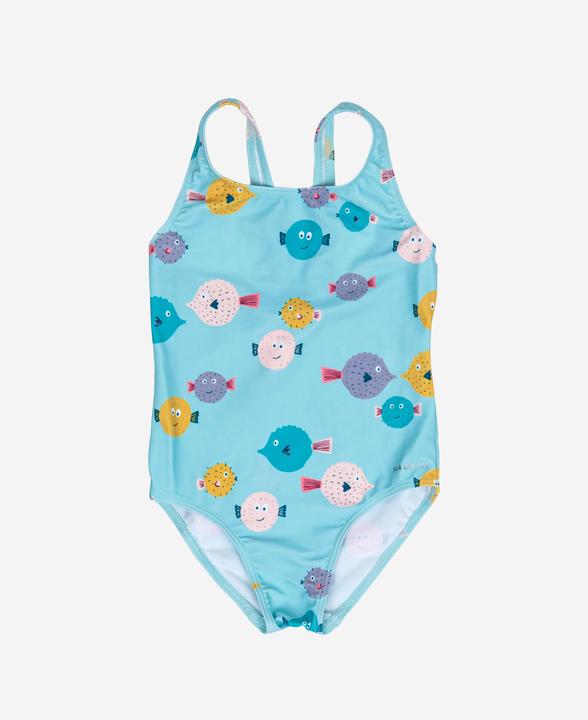 Image du produit Nabaiji Maillot de bain 1 pièce Bébé / Fille - bleu imprimés poissons (102)