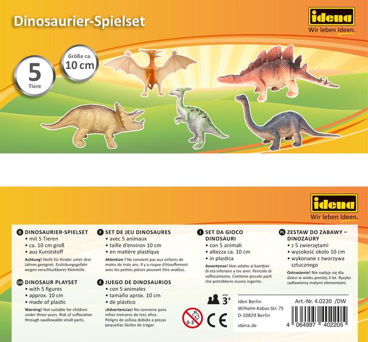 Actual product image Idena Dinosaur set