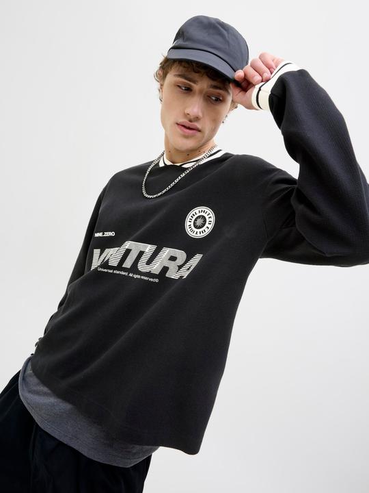 Immagine prodotto Jack & Jones Jcohorizon Sports Print Sweat Ls V-Neck (M)