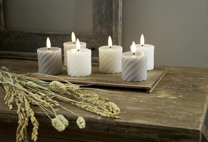 Actual product image Star Trading LED Pillar Candle 2 Pack Flame Swirl (2 x)