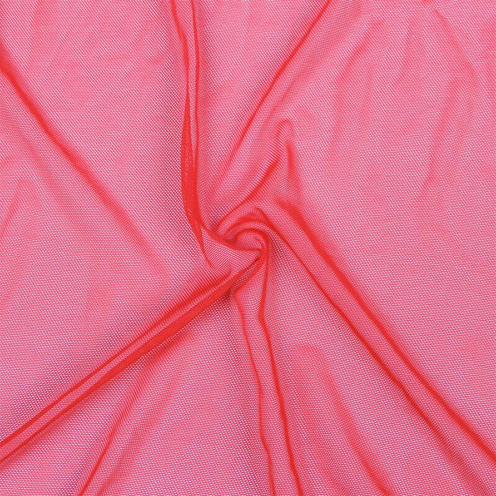 Produktbild Subblime Transparenter Stoffmantel Mit Spitzendetail Rot S/M (S, M)