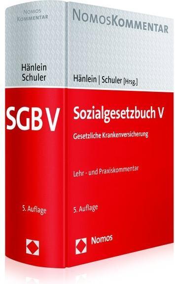 Produktbild Sozialgesetzbuch V (SGB V), Gesetzliche (Andreas Hänlein, Rolf Schuler, 2016)