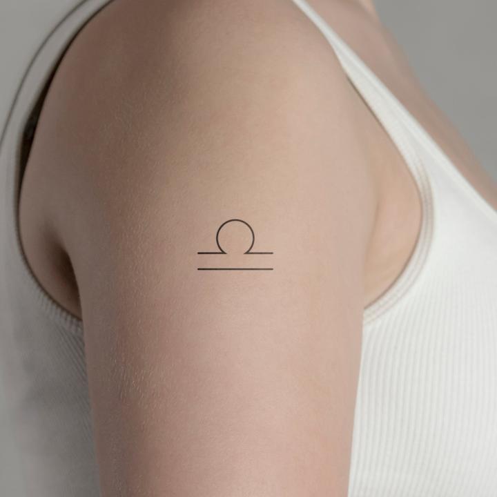 Produktbild minink Temporäres Tattoo – Sternzeichen Waage