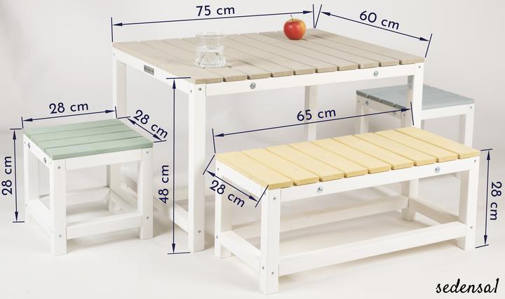 Image du produit Needs&Wants Design-Kindersitzgruppe "sedensa1" mit Abdeckung, Fichte