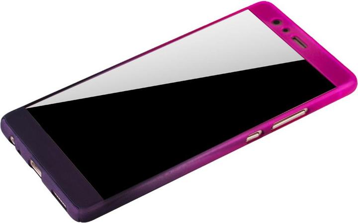 Produktbild König Design Hülle Handy Schutz für Huawei P9 Plus Full Case Cover Displayschutz 360 Violett (Huawei P9 Plus)