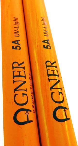 Actual product image Agner 1 pair of 5 A UV Light Sticks in orange (Drum set)