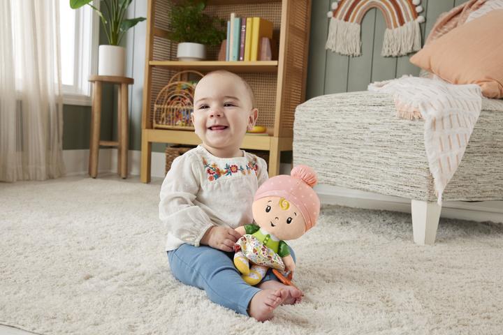 Produktbild Fisher-Price Schmusepuppe mit Regenbogen-Beissring