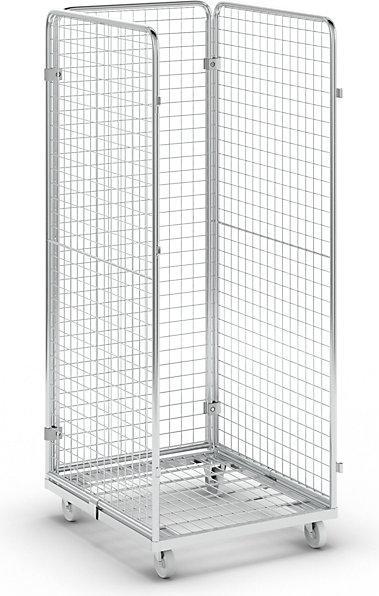 Produktbild kaiserkraft Drahtgitterbehälter mit Stahl-Rollplatte (500 kg)