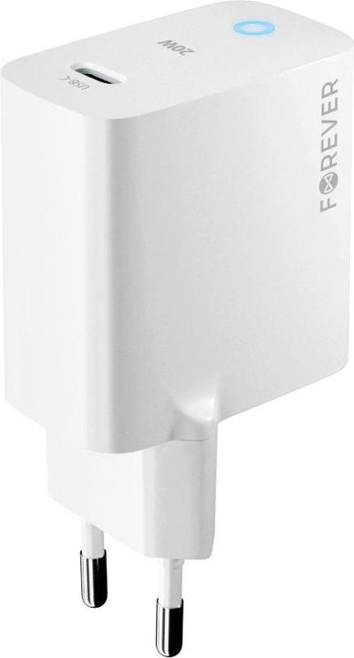 Produktbild Forever TC-06-20C PD QC Ladegerät 1x USB-C 20W weiss (20 W)