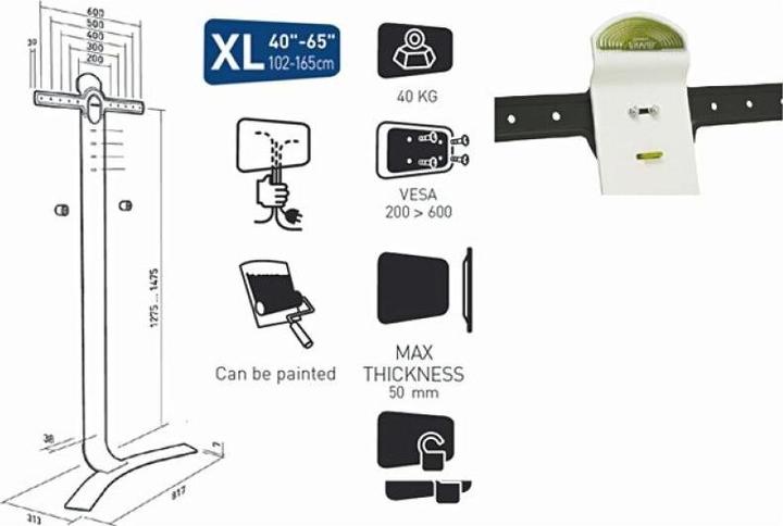 Image du produit Erard Standit 600 (Sol, 75", 45 kg)