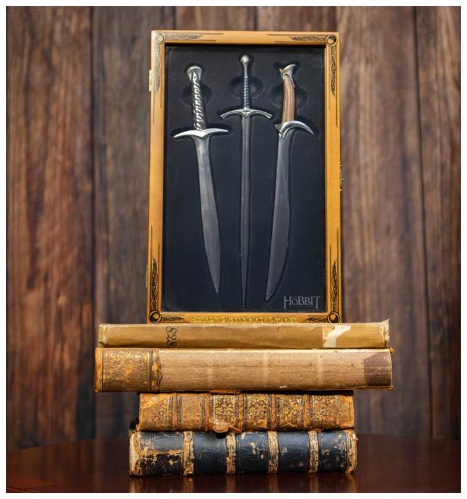 Actual product image Noble Collection The Hobbit Letter Opener Set Swords