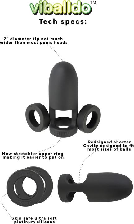 Image du produit Balldo Viballdo Schwarz (4 cm)