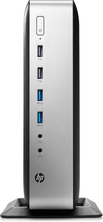Actual product image HP t730 - Thin Client - Tower - 1 x R-series Embedded RX427BB / 2.7 GHz (AMD RX-427BB, 8 GB)