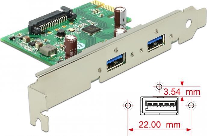 Produktbild Delock PCI Express Karte > 2 x USB 3.0