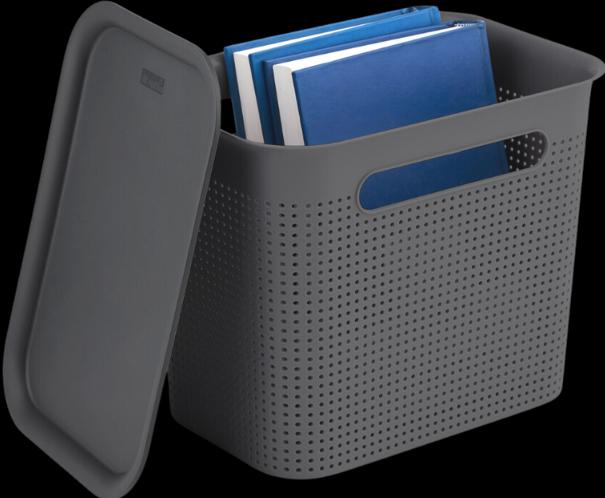 Actual product image Bins and Boxes BRISEN storage box ANTHRAZIT 7L with lid (7 l)