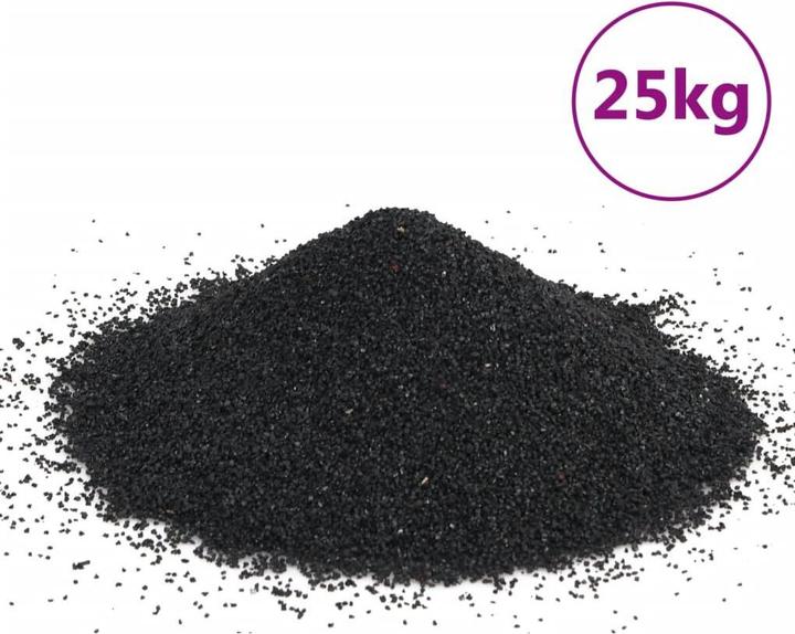 Produktbild VidaXL Aquariensand 25 kg Schwarz 0,2-2 mm,Farbe: Schwarz,Material (sonstige Gegenstände)