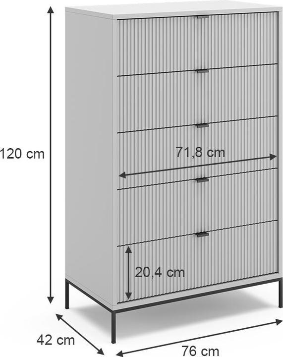 Produktbild Vicco Eliza (120 x 42 x 76 cm)