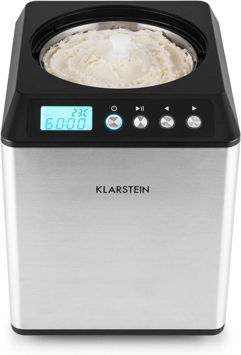 Produktbild Klarstein Vanilla Sky Eismaschine Silberfarben